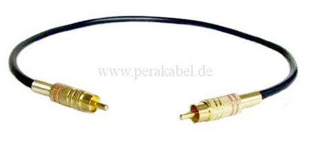 Patchkabel-RCA-Stecker auf RCA-Stecker vergoldet