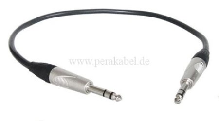 Klinkenstecker 6,3mm stereo  auf Klinkenstecker 6,3mm stereo  ( DAP X-type )