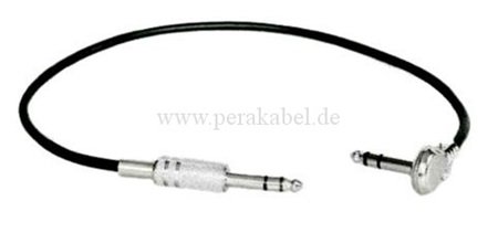 Klinkenstecker 6,3mm stereo auf Winkelklinkenstecker 6,3mm stereo