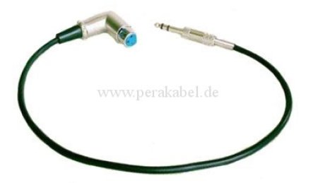 Klinkenstecker 6,3mm stereo auf XLR-Buchse gewinkelt