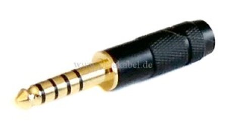 Stereokabel ( SC-Square 4 Core ) Klinkenstecker 4,4mm 5polig auf XLR-Stecker 4 polig Neutrik