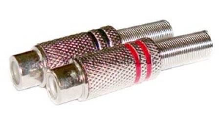 RCA-Buchse (Cinch) vernickelt