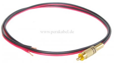 RCA-Stecker auf 2x blank -HiFi Lautsprecherkabel 6x3