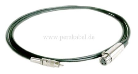 RCA-Stecker auf XLR-Buchse DAP MC-205