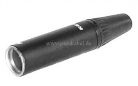 Miniklinkenstecker 3,5mm stereo auf Mini XLR-Stecker REAN (Neutrik) RT4MC-B ( 2x 0,22qmm )