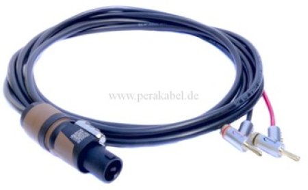 Lautsprecherkabel (Boxenkabel) Speakon auf Bananenstecker gewinkelt Lautsprecherkabel (Boxenkabel) Speakon auf Bananenstecker gewinkelt