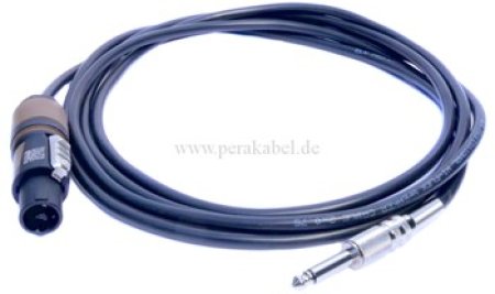 Lautsprecherkabel (Boxenkabel 2 x 1,5 qmm) Klinkenstecker 6,3mm auf Speakon