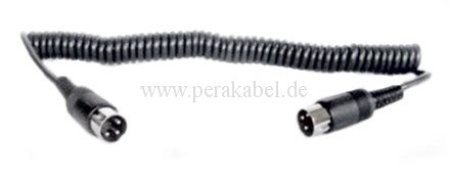 Spiralkabel 3m - DIN-Stecker 3polig
