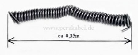 Spiralkabel 3m - DIN-Stecker 5pol gewinkelt