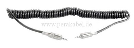 Patchkabel-Spiralkabel Miniklinkenstecker 2,5mm stereo