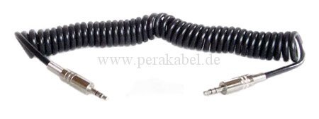 Patchkabel-Spiralkabel Miniklinkenstecker 3,5mm stereo