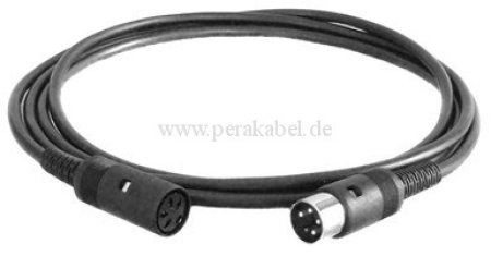 DIN-Stecker 4 polig auf DIN-Buchse 4 polig ( Kabel 4x 0,14qmm )