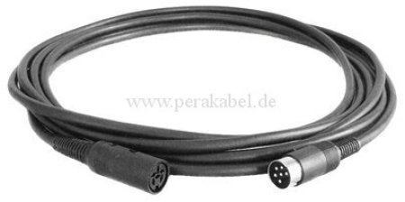 Stecker 6 polig auf DIN-Buchse 6 polig (Schirm an Gehäuse)