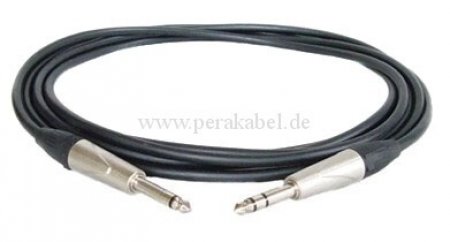 Klinkenstecker 6,3mm stereo vergol.Tip auf Klinkenstecker 6,3mm mono vergol.Tip