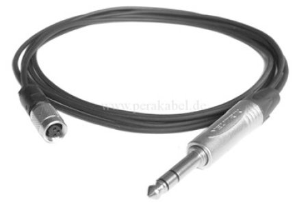 Subminiatur Buchse auf Klinkenstecker 6,3mm stereo - Kabel SC-Cicada SO-D14 2x0,14qmm