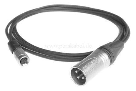Subminiatur Buchse (Pin 1+3 bel.) auf XLR-Stecker - Kabel SC-Cicada SO-D14 2x0,14qmm