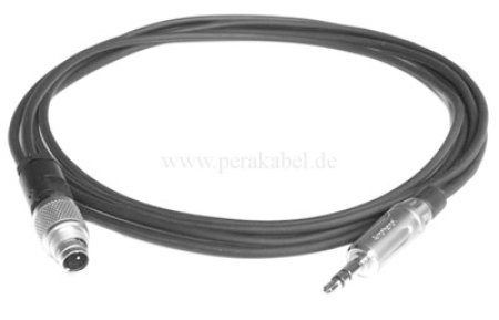 Subminiatur Stecker auf Miniklinkenstecker 3,5mm stereo - Kabel SC-Cicada SO-D14 2x0,14qmm