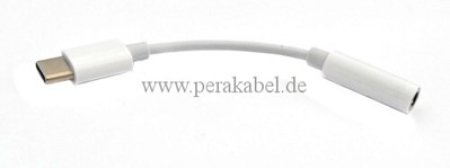 USB-C Stecker auf  Miniklinkenbuchse 3,5mm 4 polig    0,1m