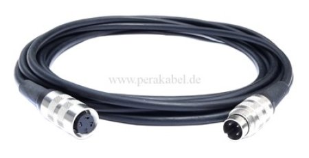 DIN-Stecker 3polig Schraubverschluss auf DIN-Buchse 3polig Schraubverschluss ( DAP MC-216 )