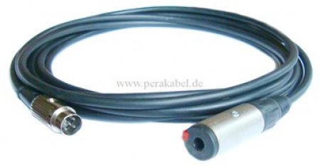 Würfelstecker Deltron auf Klinkenbuchse 6,3mm stereo Neutrik