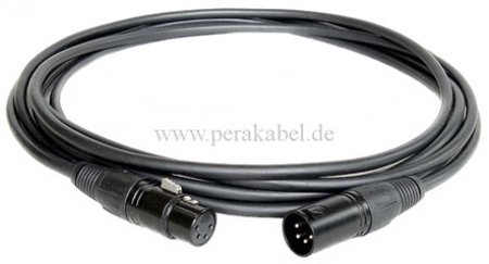 XLR-Stecker 4polig auf XLR-Buchse 4polig ( Mik-D/D3 )