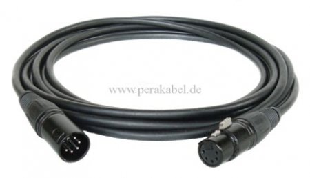 DMX-Kabel ( DAP Dig-Quad ) XLR 5 polig (black)