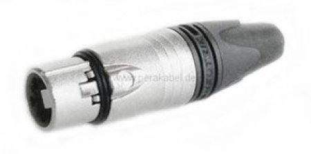 Mini XLR-Kabel SC-Cicada SO-D14 2x0,14qmm-Mini XLR-Buchse ( mit Überwurfmutter ) auf XLR-Buchse