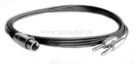 XLR-Buchse 5 polig auf 2 Klinkenstecker stereo (S)