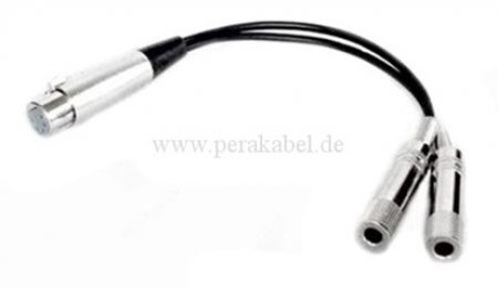 XLR-Buchse 5 polig auf 2x Klinkenbuchsen 6,3mm stereo