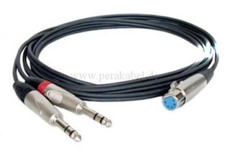 XLR-Buchse 5 polig auf 2 Klinkenstecker stereo