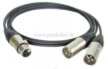 Y-Kabel-XLR-Buchse auf 2 x XLR-Stecker (DAP X-type)