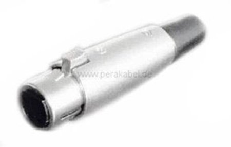 XLR-Stecker 4polig auf XLR-Buchse 4polig  ( LiYY 4x0,50qmm )