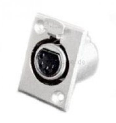 XLR Flanschbuchse Einbau  ( 5 polig )