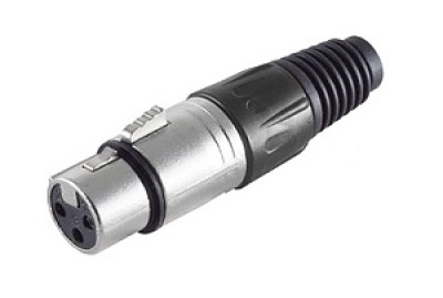 DIN-Buchse 5polig auf XLR-Buchse (1+4 an 2 )