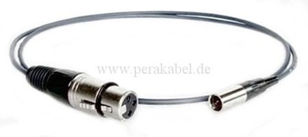 XLR-Buchse 3pol auf Mini XLR-Stecker 3pol ( DAP MK-SPIN )