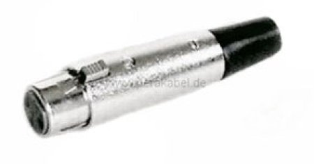 XLR-Buchse auf DIN-Stecker 3polig ( DIN/Pin 1 an 2 ;  DIN/Pin 3 an 3 ; DIN/Pin 2 an 1-Masse )