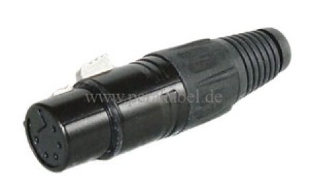 Mini XLR-Stecker auf XLR-Buchse (5 polig)