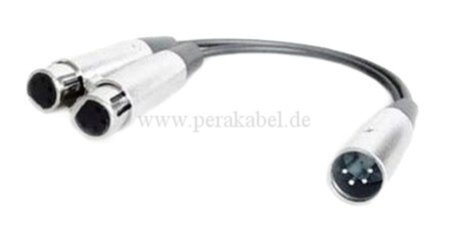 XLR-Stecker 4 polig auf 2 x XLR-Buchsen 4 polig