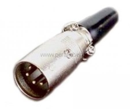XLR-Stecker 4polig auf XLR-Buchse gewinkelt 4polig