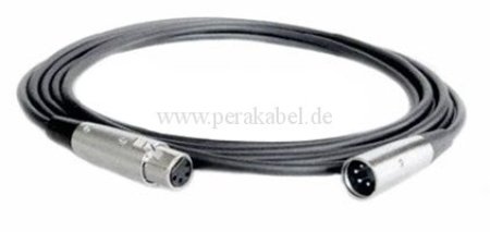 XLR-Stecker 4polig auf XLR-Buchse 4polig  ( LiYY 4x0,50qmm )