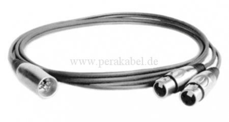 XLR-Stecker 5 polig Martin auf 2 XLR-Buchsen 3 polig Martin( 2x 0,22qmm unsymmetrisch )