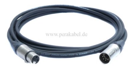 XLR-Stecker 5 polig auf XLR-Buchse 3 polig (Neutrik)