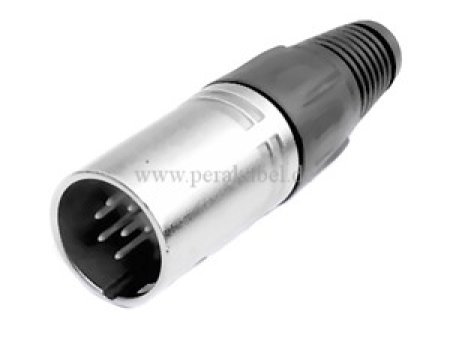 XLR-Stecker auf XLR-Stecker 7polig Schraubkappe Plastik (Kabel 7x0,25qmm) XLR-Stecker auf XLR-Stecker 7polig Schraubkappe Plastik (Kabel 7x0,25qmm)
