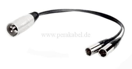 XLR-Stecker 3pol auf 2 Mini XLR-Stecker 3pol