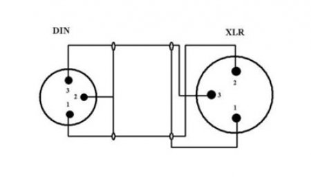 XLR-Stecker auf DIN-Buchse 3pol (Deltron)