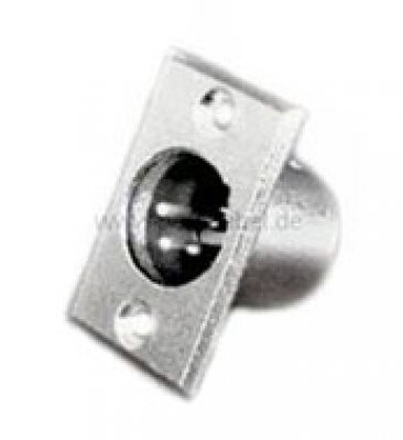 XLR Flanschstecker Einbau  ( 4 polig )