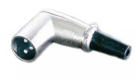 XLR-Stecker gewinkelt auf Winkelklinkenstecker mono ( DAP X-type )  "professional"