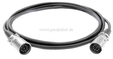 XLR-Stecker 7polig auf XLR-Stecker 7polig / Schirm an Geh. ( Mikrofonkabel )