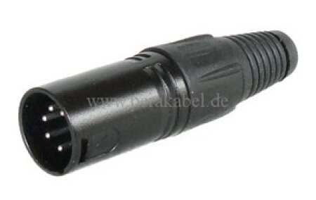 Mini XLR-Stecker auf XLR-Stecker (5 polig)