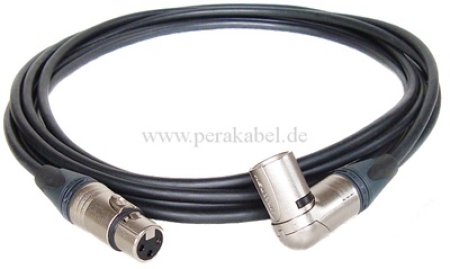 Mikrofonkabel  " MY 206 " XLR Stecker gewinkelt Neutrik